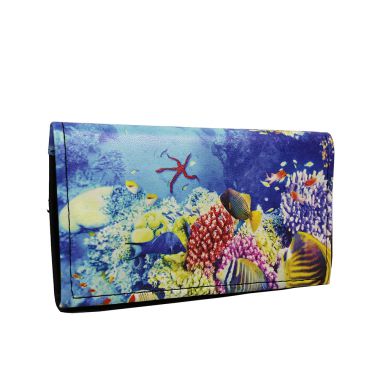 Magnetic Faux Leather Tobacco Pouch - Deep Blue Sea