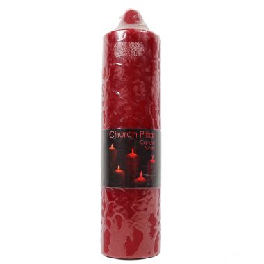Church Pillar Candles 200mm x 50mm - Red