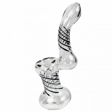 Zebra Glass Bubbler