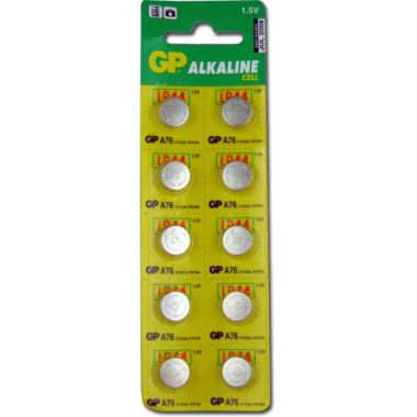 GP Alkaline Cell Batteries - LR44 10 pack