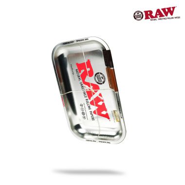 RAW Silver Metal Rolling Tray - Small