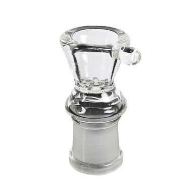 Ice Queen Female Glass Bead Handle Bowl - 18.8mm - Clear
