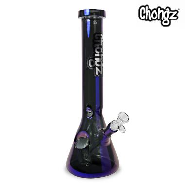 Chongz 38cm 'Big Robs Daydream' Chromed Blue Glass Bong