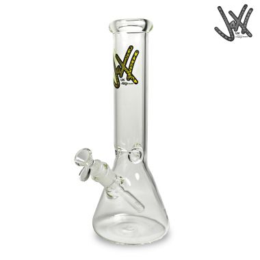 Jaxx UK 32cm Crystal Ice Glass Bong - Golden Shower