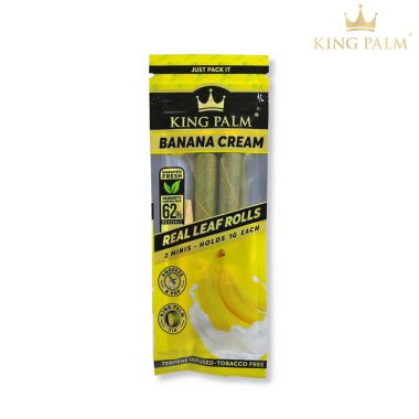 King Palm Terpene Infused Mini Rolls (2 Pack) - Banana Cream
