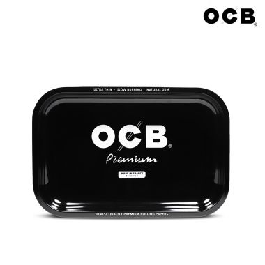 OCB Black Premium Metal Rolling Tray