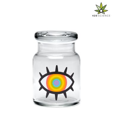 420 Classic Pop Top Jar Woke Rainbow Eye - Small
