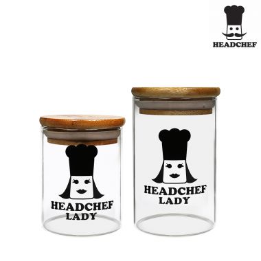 Headchef Lady Glass Jar