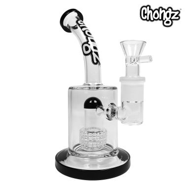 Chongz 'Turbo' 23cm Glass Percolator Bong - Black