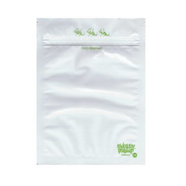 Smelly Proof Child Resistant Baggies - White - Medium