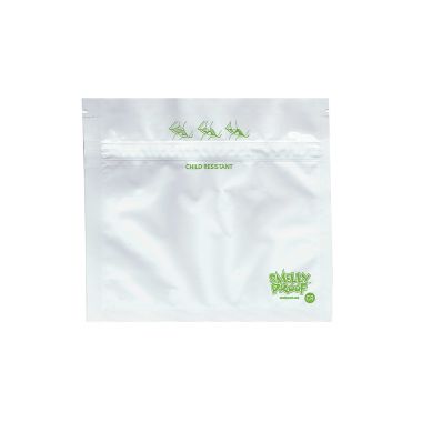 Smelly Proof Child Resistant Baggies - White - Small