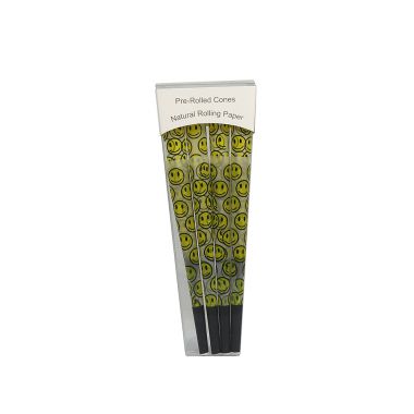 Colourful Patterned Natural Pre-Rolled Cones - Smile