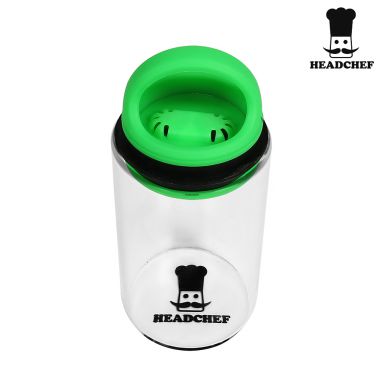 Headchef Plunger Glass Storage Jar - Green