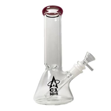 Cheeky One Sci-Fi 'Horizon' Glass Bong - Red