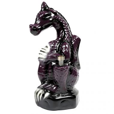 Ceramic Dragon Bong - Purple