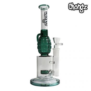 Chongz 'Spanish Bombs' 35cm Glass Percolator Bong - Teal