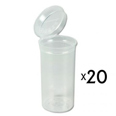 13 Dram Pop Top Vial - Clear - 20 x 13 Dram Vials