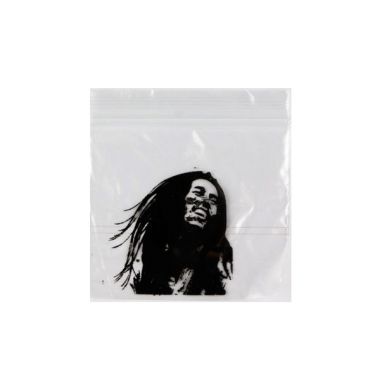 Picture Button Bags - 50mm x 50mm Bob Marley