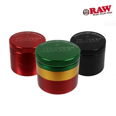 RAW X Hammercraft 4-Part Aluminium Black Sifter Grinder