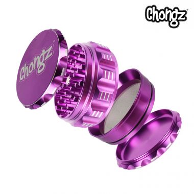 Chongz 'Big Big Love' 90mm 4-Part Sifter Grinder - Purple