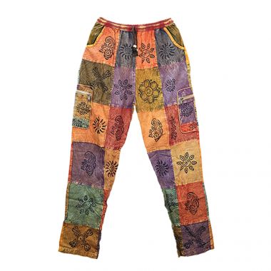 Patchwork Purple Combat Trousers