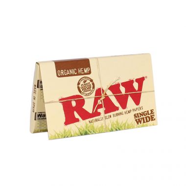 RAW Organic Hemp Single Wide Double Packs Standard Size
