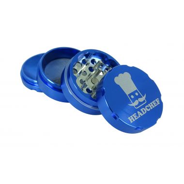 Headchef 50mm 4 Piece Razor Grinder - Anodised Blue