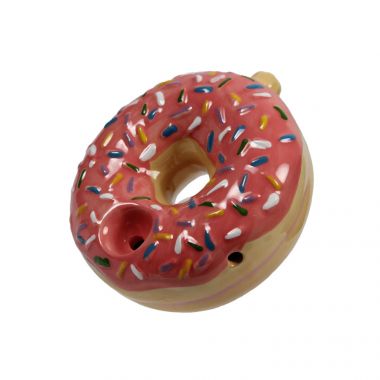 Frosted Donut Ceramic Bong
