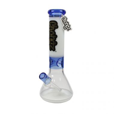 Chongz 30cm 'Beef Galore' Glass Bong - Blue/White