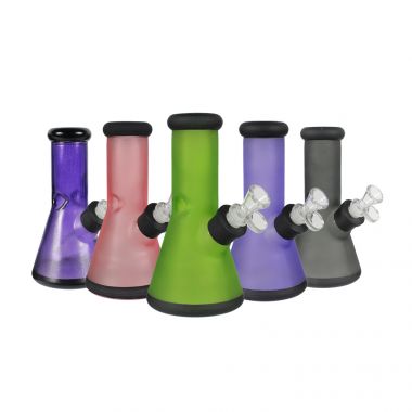 Basil Bush Frosted Glass 20cm Ice Beaker Bong