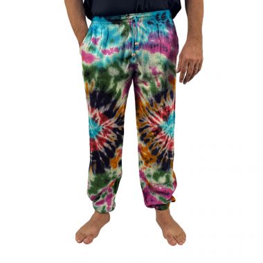 Tie-Dye Cotton Trousers