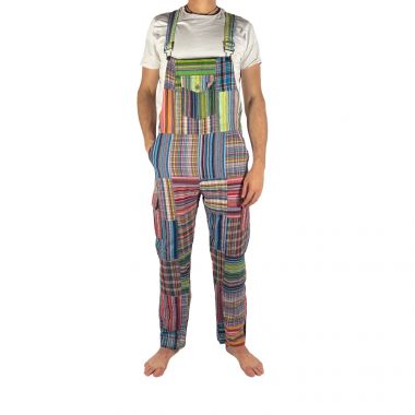 Patchwork Clown Dungarees