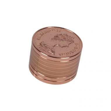 Coin 3 Part 40mm Metal Sifter Grinder - Copper