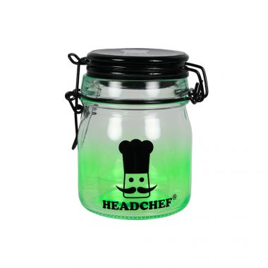 Headchef Two-Tone Glass Clip Top Storage Jars