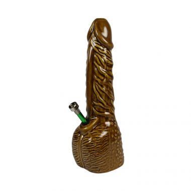 Patterned Ceramic Cock Bong
