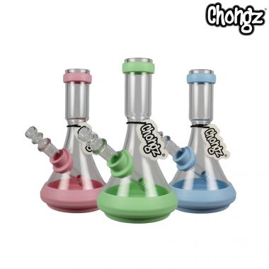 Chongz 20cm "Emmet M" Silicone and Glass Beaker Bong