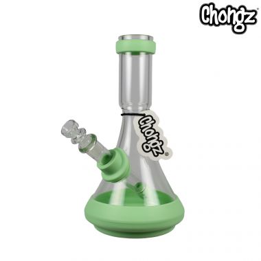Chongz 20cm "Emmet M" Silicone and Glass Beaker Bong - Green
