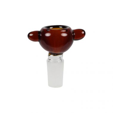Amber 2-Bead Handle 14.5mm Male Bowl
