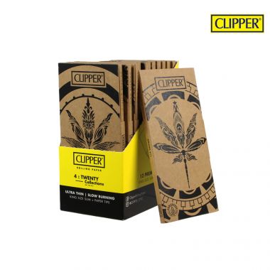 Clipper 'Tattoo' 4:Twenty Collections King Size Slim Papers &amp; Tips - Box of 10