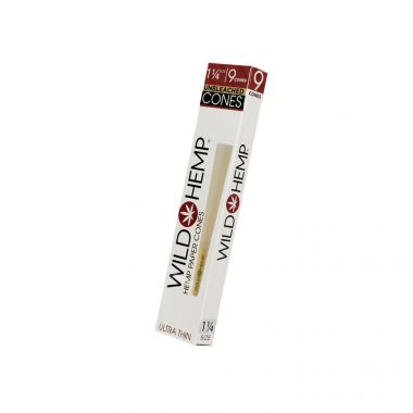 Wild Hemp 1 1/4 Size Paper Cones (Pack of 9)