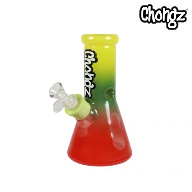 Chongz "Babylon" 20cm Rasta 6mm Glass Beaker Bong