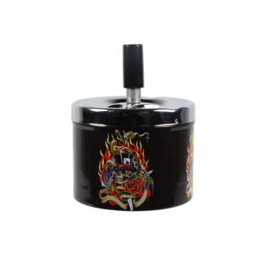 Spinning Ashtrays - Top Hat Skull