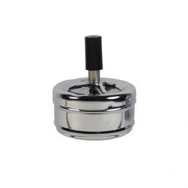 Plain Spinner Ashtray - Chrome (8cm)