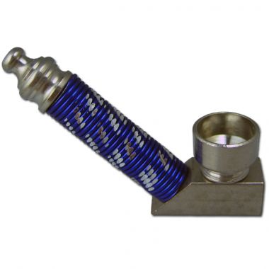 Upright Ribbed Mirror Pipe - Royal Blue