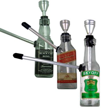 Miniature Bottle Bongs