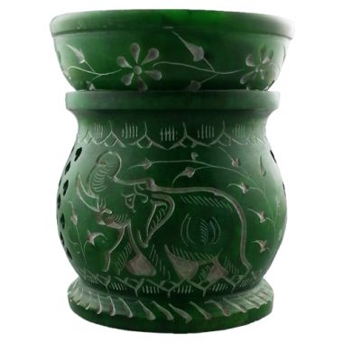 Large Elephant Oil Burners - Green