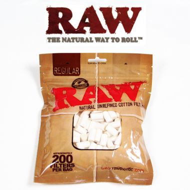 RAW Natural Unrefined Cotton Filters - Regular