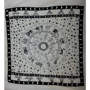 Black & White Zodiac Bedspread
