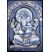 Ganesha with Gada Batik Small - Blue