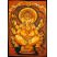 Ganesha with Parashu Batik Small - Orange